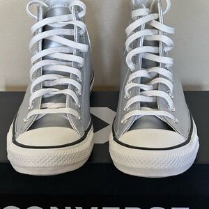 Converse Metallic Silver High-Tops